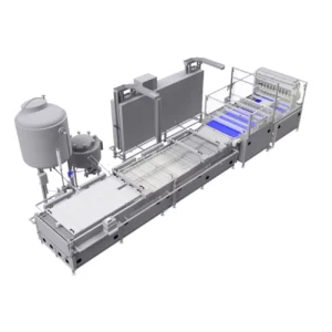 Industrial continuous submerge fryer IDA 1100-40